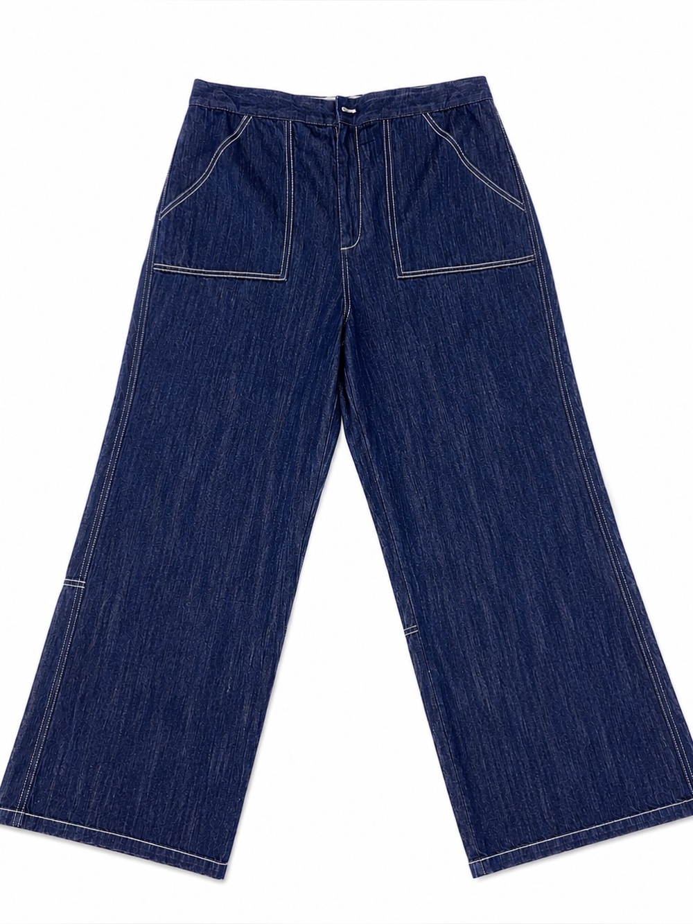 Urban Renewal ,Women’s,Dark Blue Denim,Long,Wide Leg Jeans. Size-Large